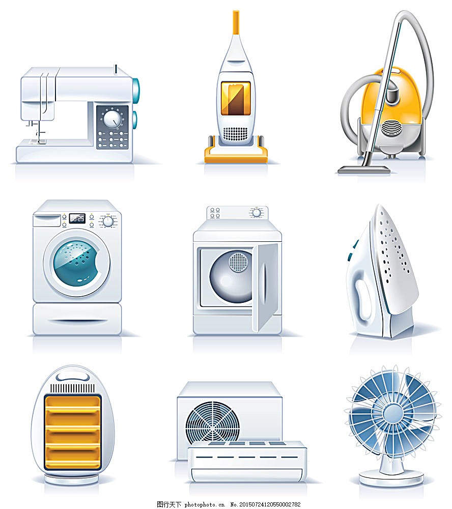 金屬線管卡通電器圖標設(shè)計 現(xiàn)代科技與趣味美學的結(jié)合